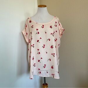 2 FOR $20 SALE 🧡 NWT Plus Size 3X Floral Pink Women's Top